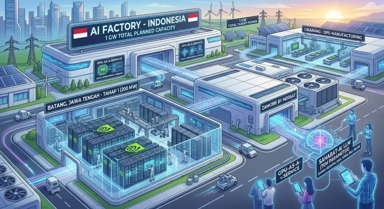 AI Factory Terbesar di ASEAN Dibangun di Indonesia, Kapasitas Ditargetkan 1 GW