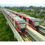 uji coba LRT Jabodebek jalur baru